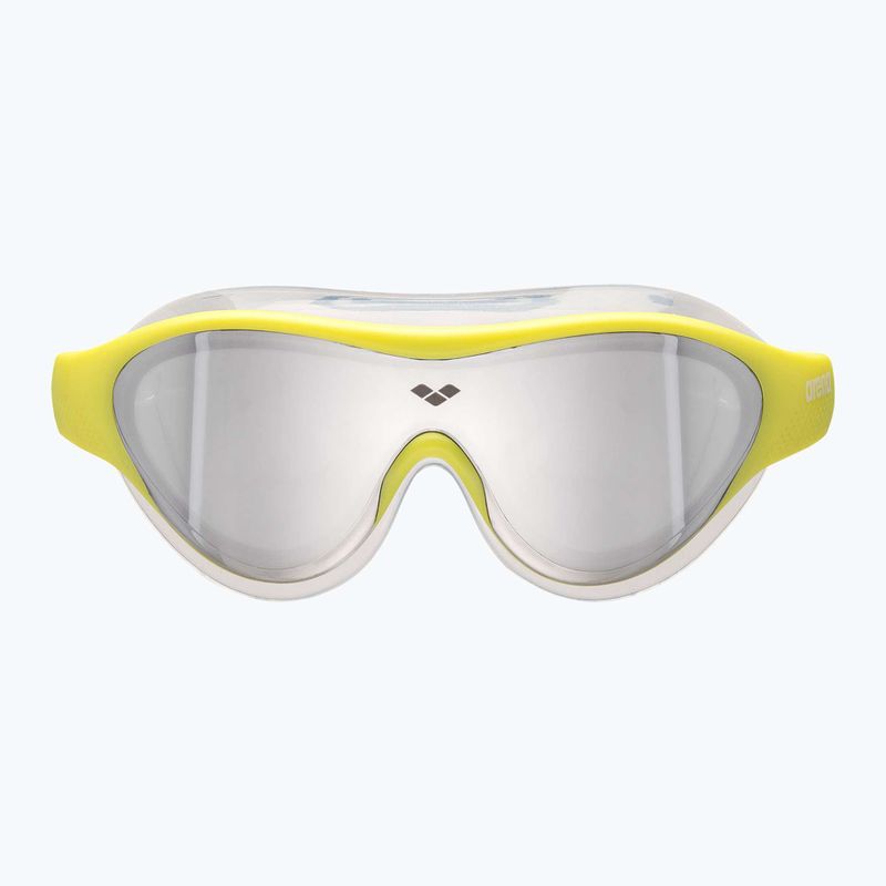Occhialini da nuoto per bambini arena The One Mirror Jr argento/verde tenue/blu cosmo 4