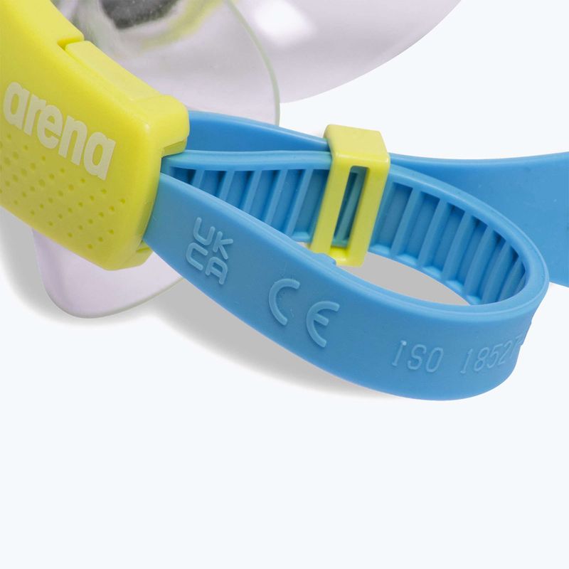 Occhialini da nuoto per bambini arena The One Mirror Jr argento/verde tenue/blu cosmo 6