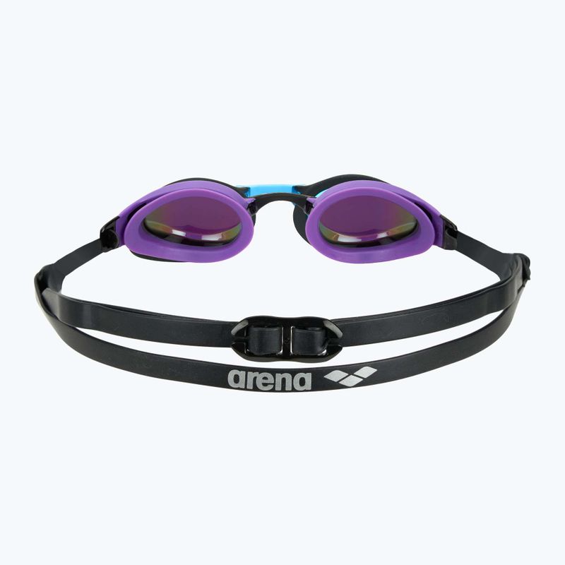 Occhiali da nuoto Arena Cobra Swipe Mirror smeraldo/prugna/nero 4