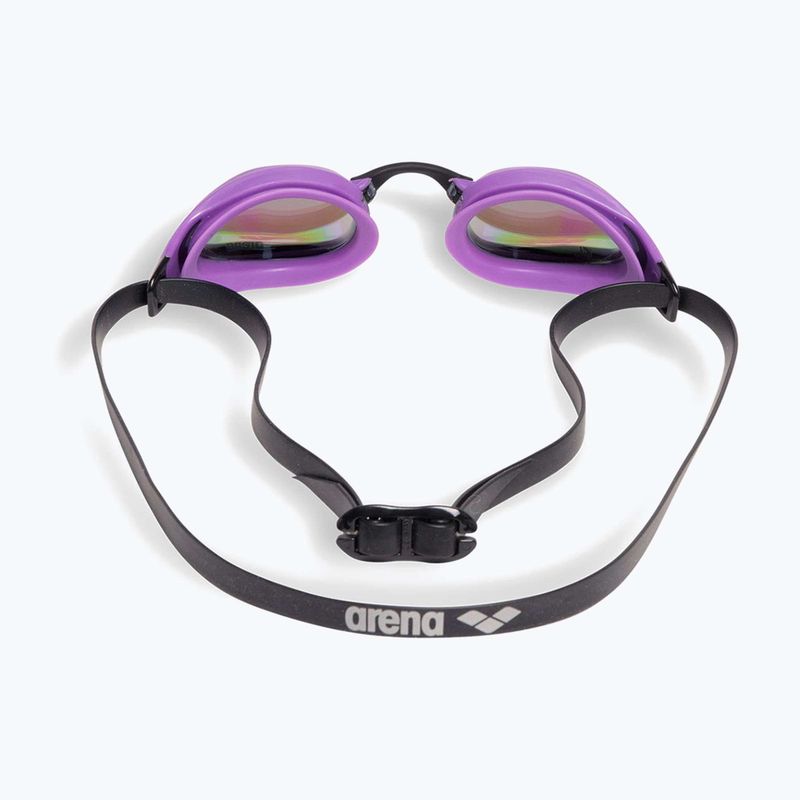 Occhiali da nuoto Arena Cobra Swipe Mirror smeraldo/prugna/nero 5