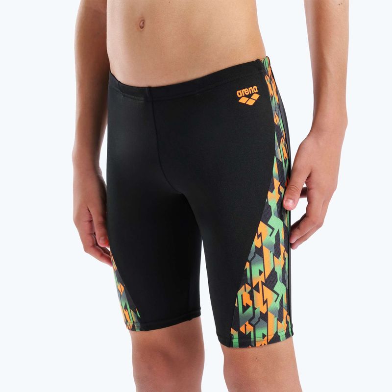 Jammer da nuoto per bambini arena Print Swim black/orange multi 4