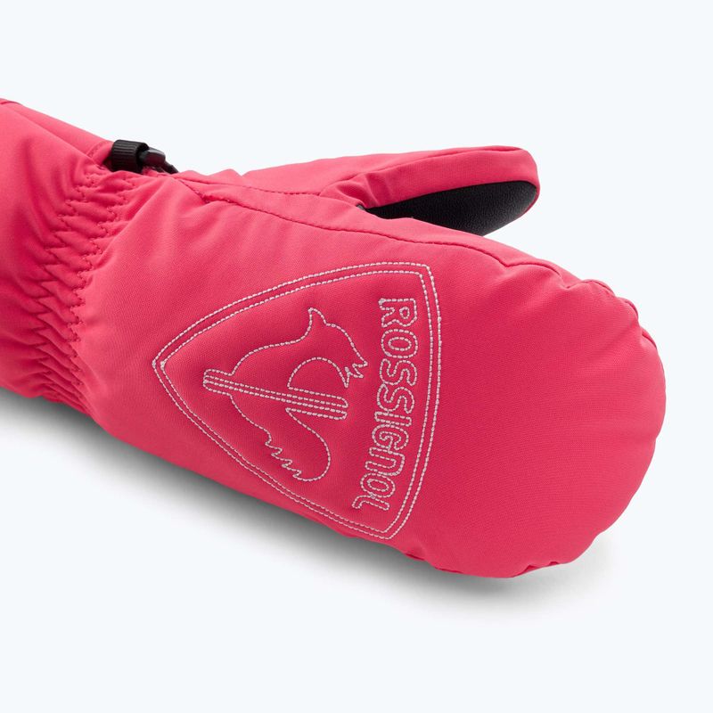 Guanto da sci per bambini Rossignol Jr Rooster M tea rose 4