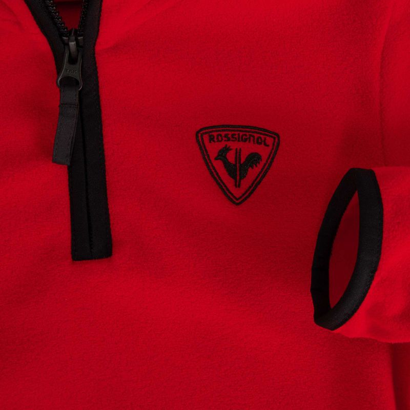 Rossignol Jr Strawpile Fleece Fz felpa sportiva rossa da bambino 8