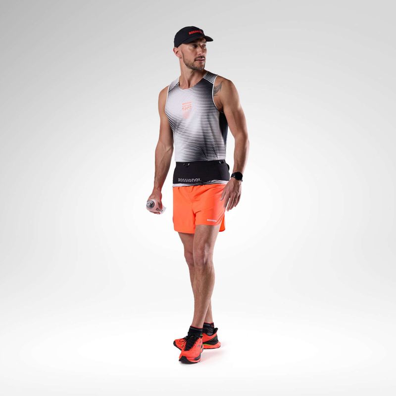 Pantaloncini da corsa da uomo Rossignol Sapa 5" neon red 2