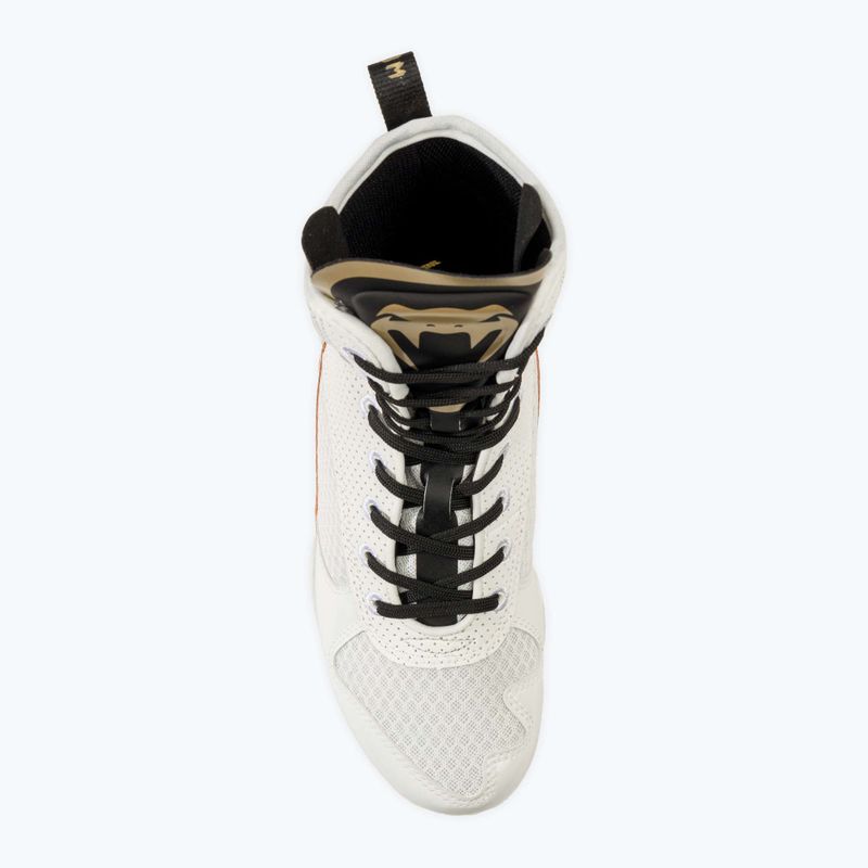Stivali da boxe Venum Elite bianco/nero/oro 6