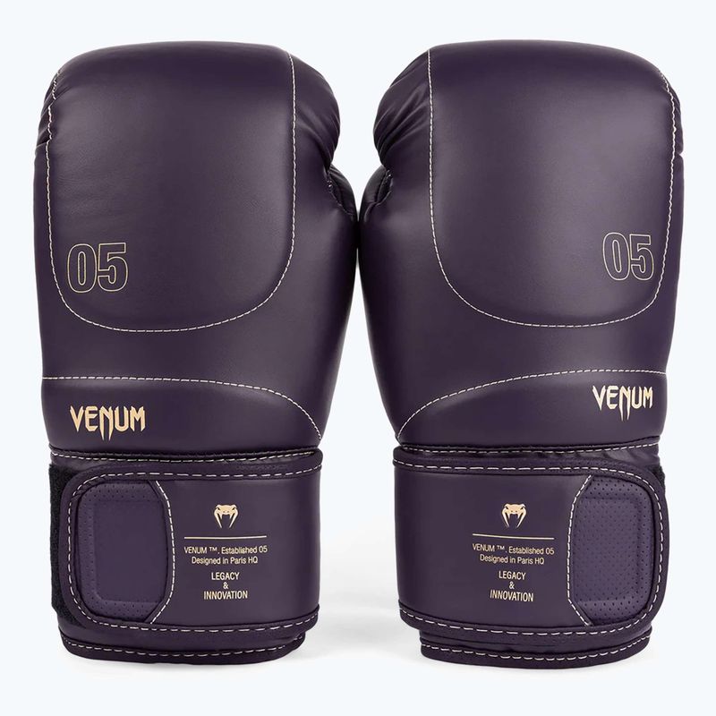 Guantoni da boxe Venum Impact Evo da uomo viola intenso 4