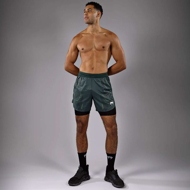 Pantaloncini da allenamento uomo Venum Technical 3.0 Training verde foresta 2