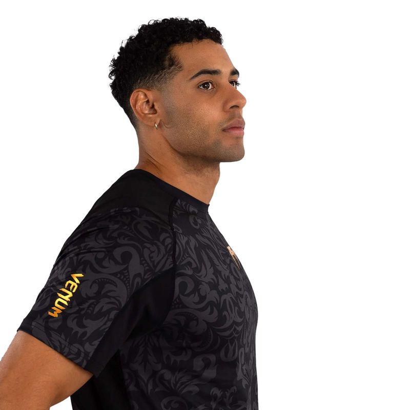 Venum x Ilia Topuria maglia da allenamento da uomo Unmatched Dry-Tech nero/oro 5
