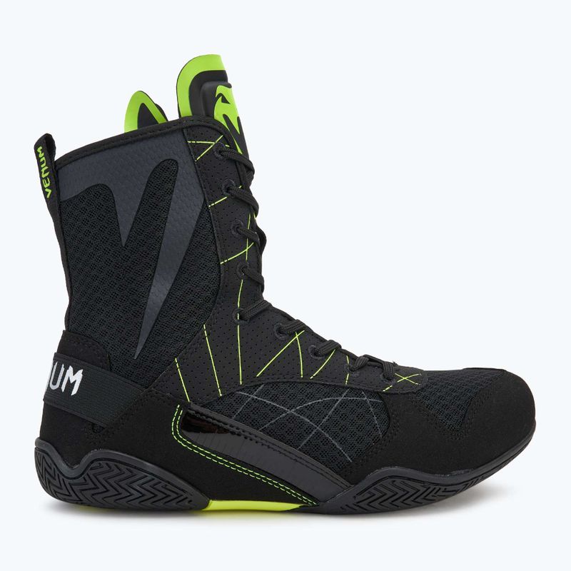 Scarpe da boxe Venum Training Camp 4.0 nero/verde da uomo 3