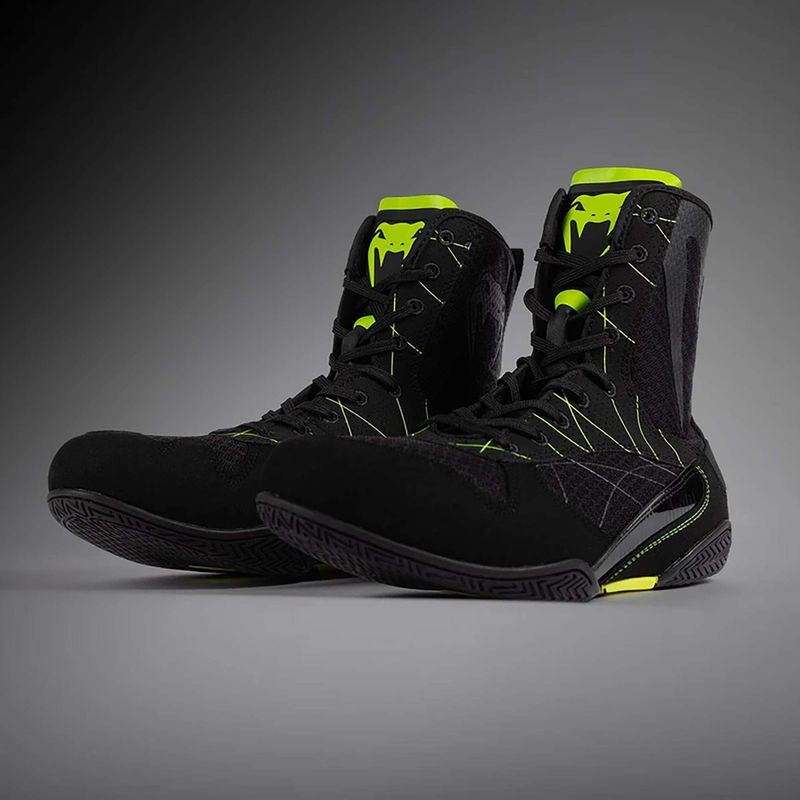 Scarpe da boxe Venum Training Camp 4.0 nero/verde da uomo 10