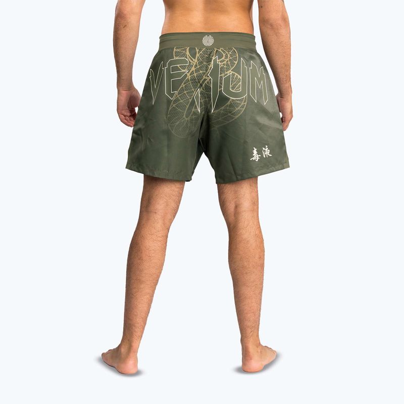 Pantaloncini da allenamento uomo Venum Serpenti Fight khaki/bronze/ivory 2