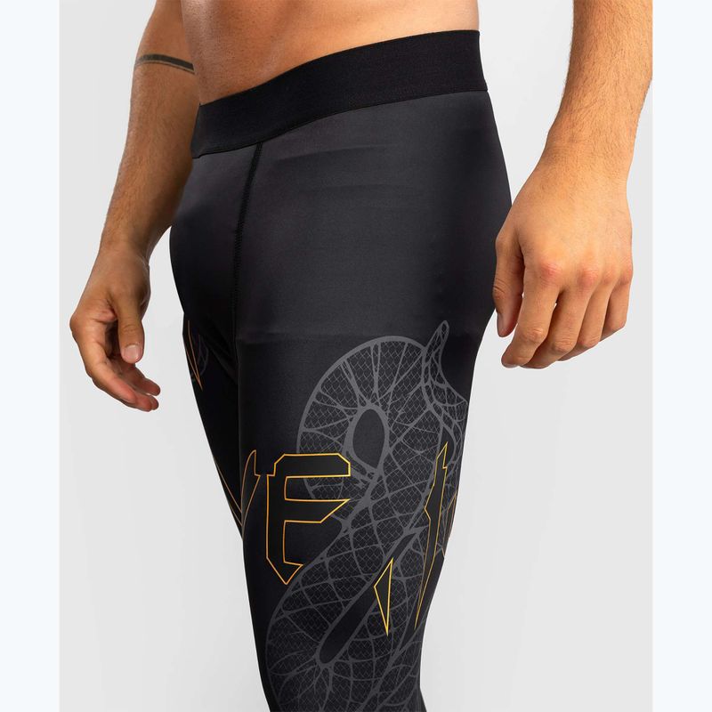 Leggings da allenamento uomo Venum Serpenti Spats black/silver/gold 6