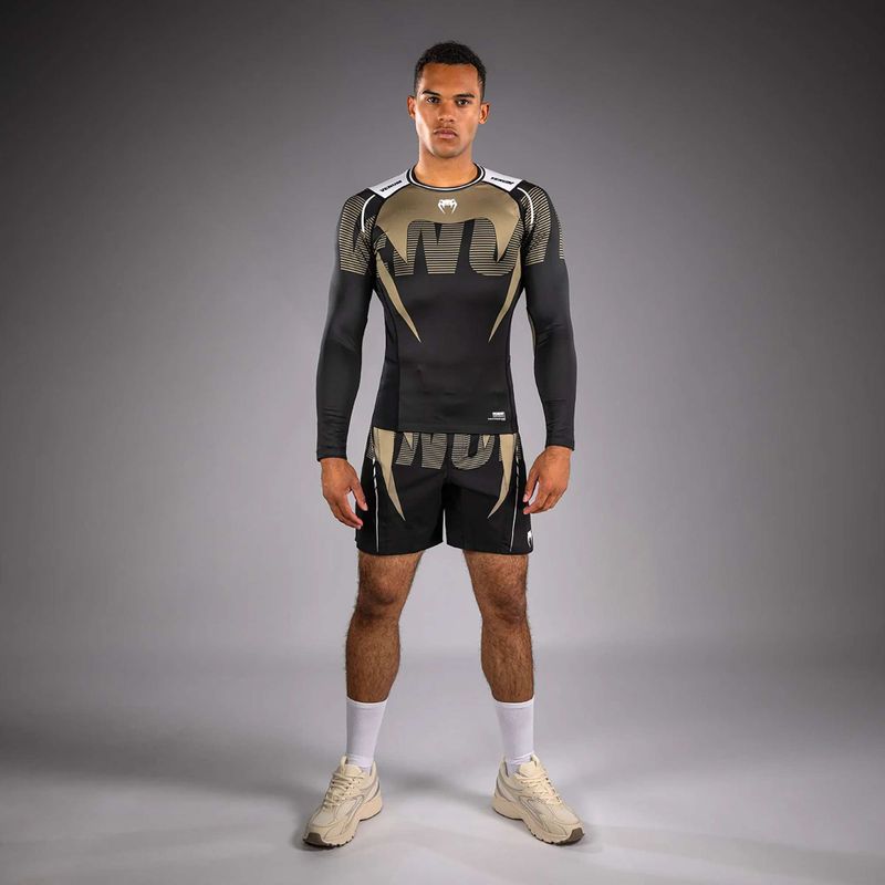 Rashguard a maniche lunghe da uomo Venum Adrenaline Rashguard black/sand 2