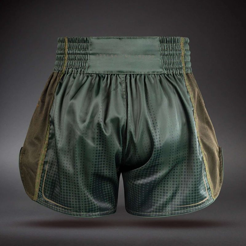 Pantaloncini da allenamento Venum Stealth Muay Thai Khaki/Dark Green 2