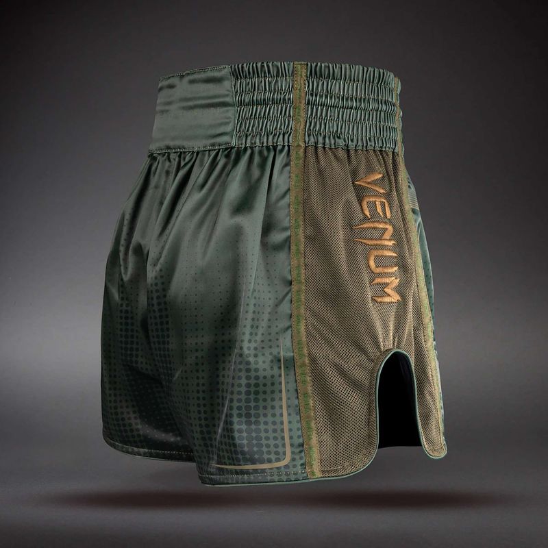 Pantaloncini da allenamento Venum Stealth Muay Thai Khaki/Dark Green 4