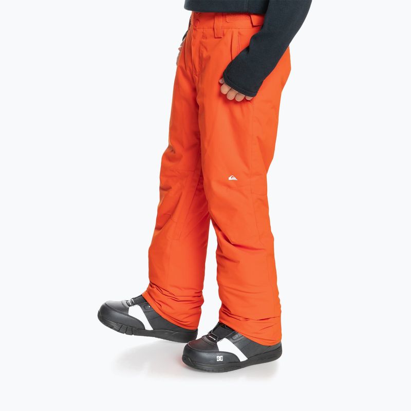 Pantaloni da snowboard per bambini Quiksilver Estate in purea di zucca 4