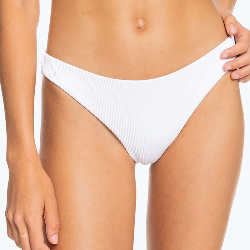 ROXY Love The Baja - slip del costume da bagno bianco brillante 4