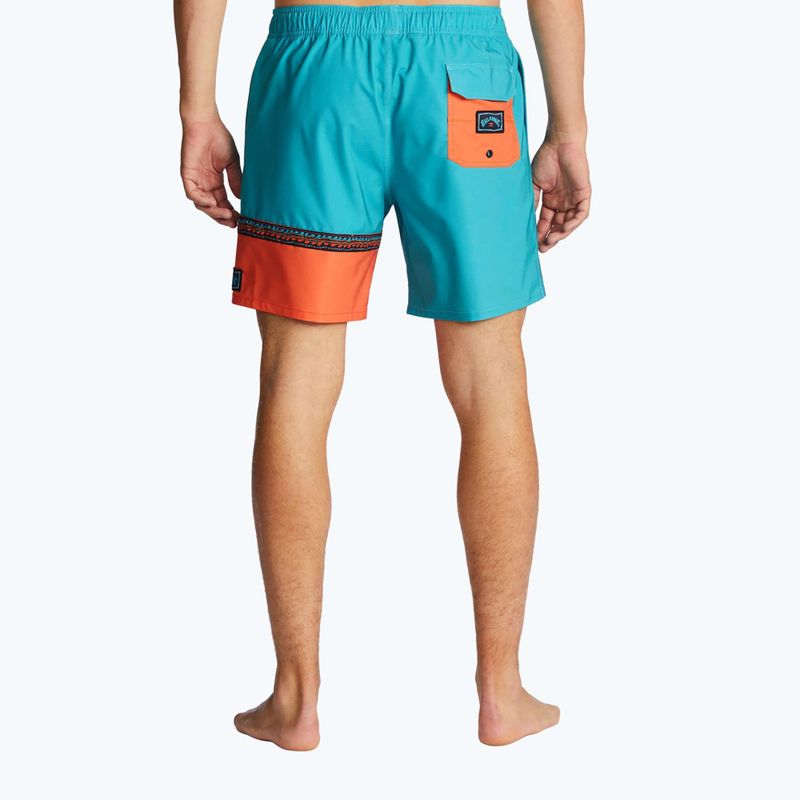 Pantaloncini da bagno Billabong Burleigh Layback da uomo, acqua 2