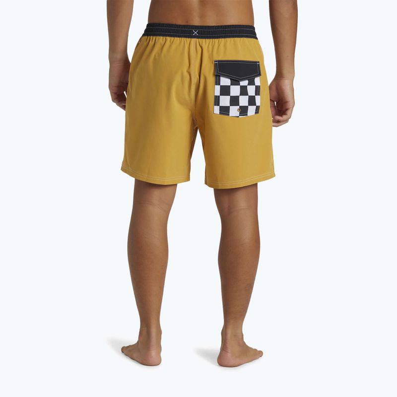 Pantaloncini da bagno Quiksilver Original Straight 17 senape da uomo 3