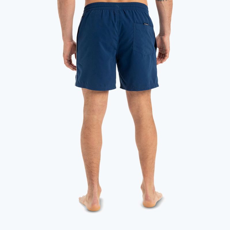 Pantaloncini da bagno Quiksilver Everyday Vert Volley 16" estate uomo blu 3