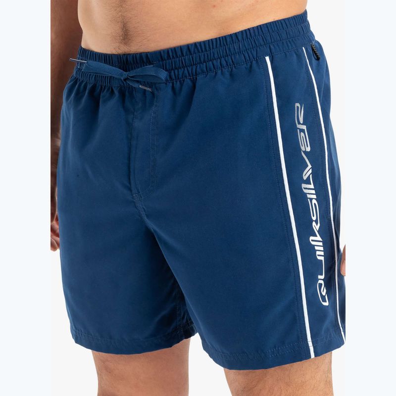 Pantaloncini da bagno Quiksilver Everyday Vert Volley 16" estate uomo blu 5