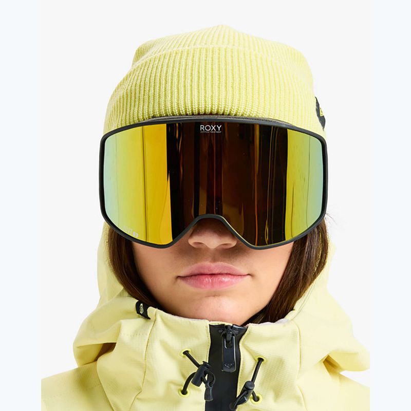Maschera da snowboard donna ROXY Storm W black/clux ml pink gold 6