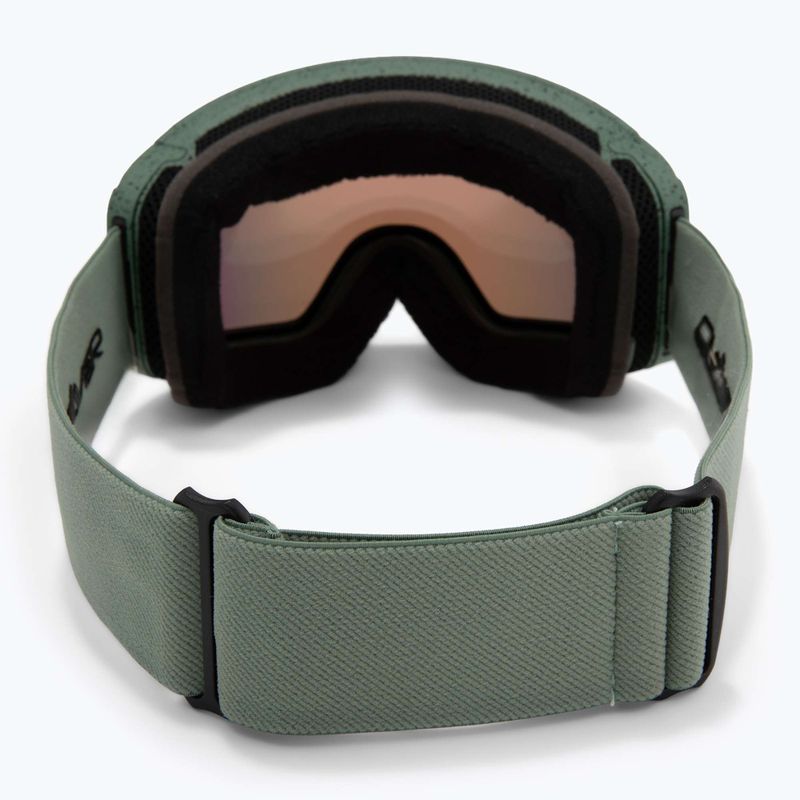 Maschera da snowboard uomo Quiksilver Storm MG dark ivy/clux ml red 6