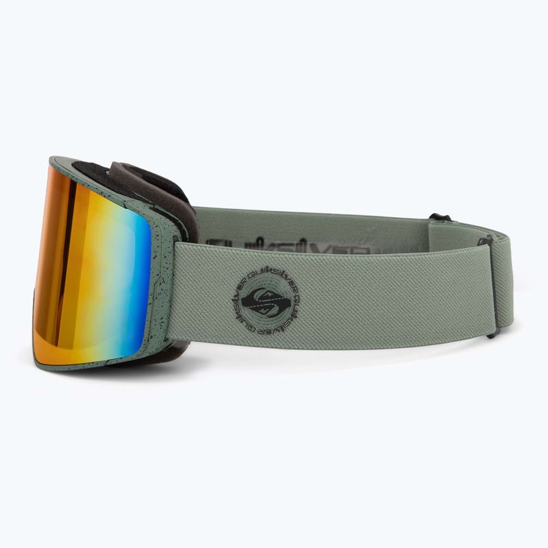 Maschera da snowboard uomo Quiksilver Storm MG dark ivy/clux ml red 4