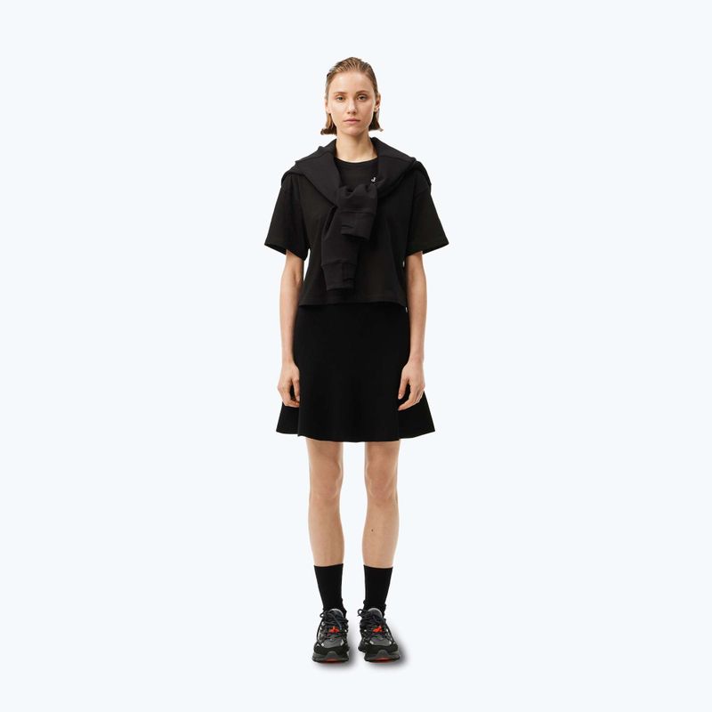 T-shirt Lacoste donna TF2523 nero 2