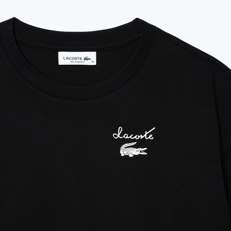 T-shirt Lacoste donna TF2523 nero 6
