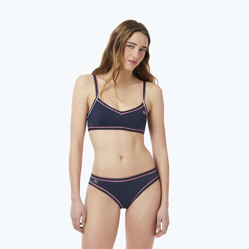 Top costume da bagno Lacoste MF9993 blu marino/grillo granata 5