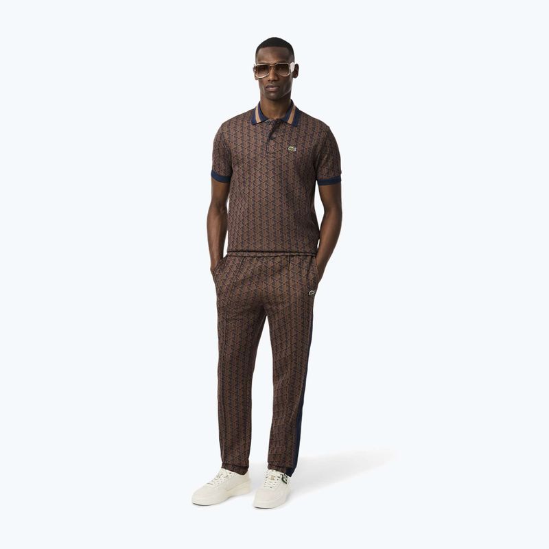 Pantaloni Lacoste XH1440 da uomo in velluto/data marrone 2