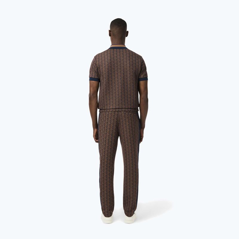 Pantaloni Lacoste XH1440 da uomo in velluto/data marrone 3
