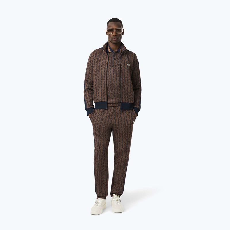 Pantaloni Lacoste XH1440 da uomo in velluto/data marrone 4