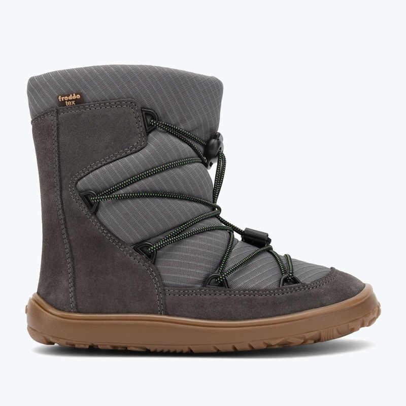 stivali da neve Froddo Tex Track Wool grigio per bambini a piedi nudi 2