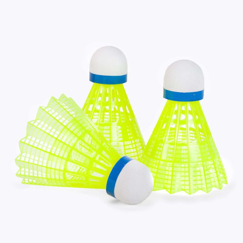 Volani Sunflex in nylon per badminton 3XY 3 pezzi giallo 53559 3