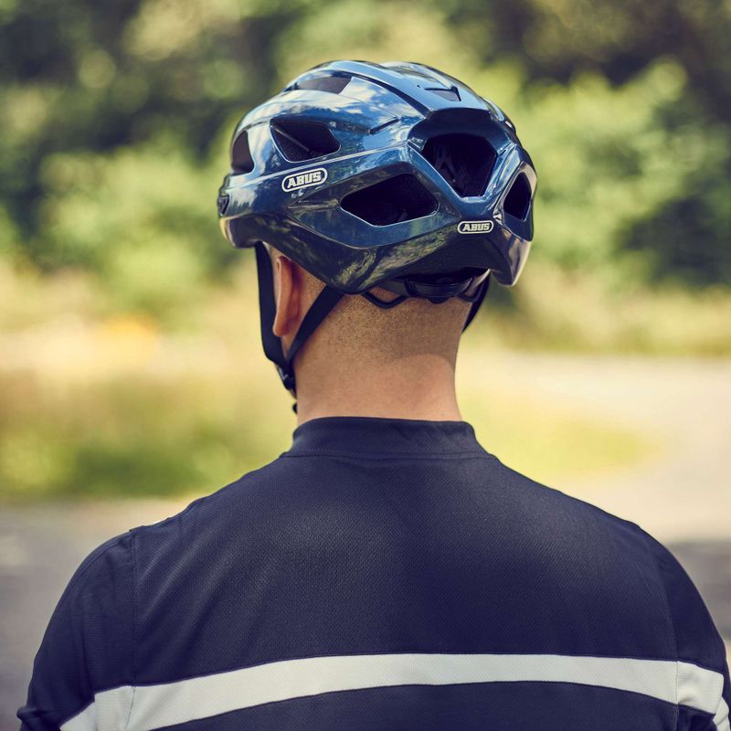 Casco da bicicletta ABUS Macator blu notte 9