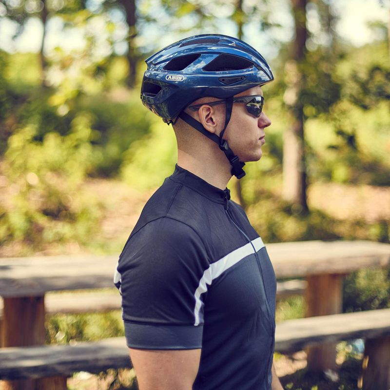 Casco da bicicletta ABUS Macator blu notte 8