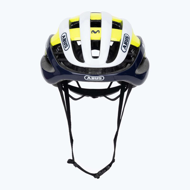 Casco da bicicletta ABUS AirBreaker Movistar Team 24 blu/giallo/bianco 2