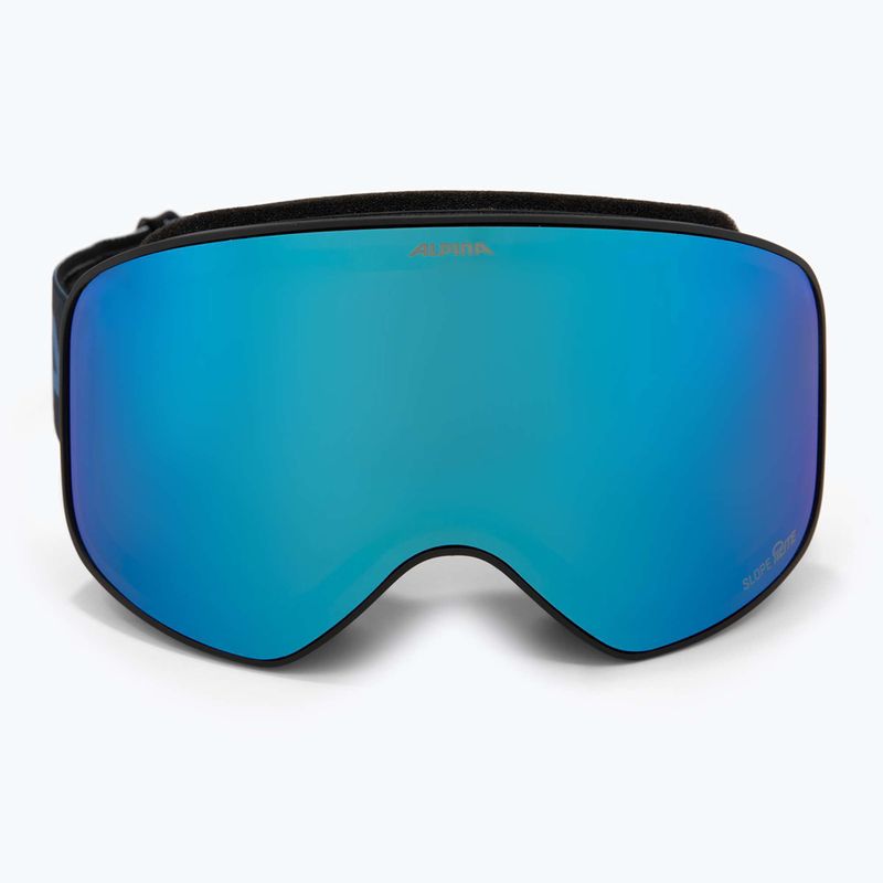 Maschera da sci Alpina Slope Q-Lite black/blue matt/blue 2