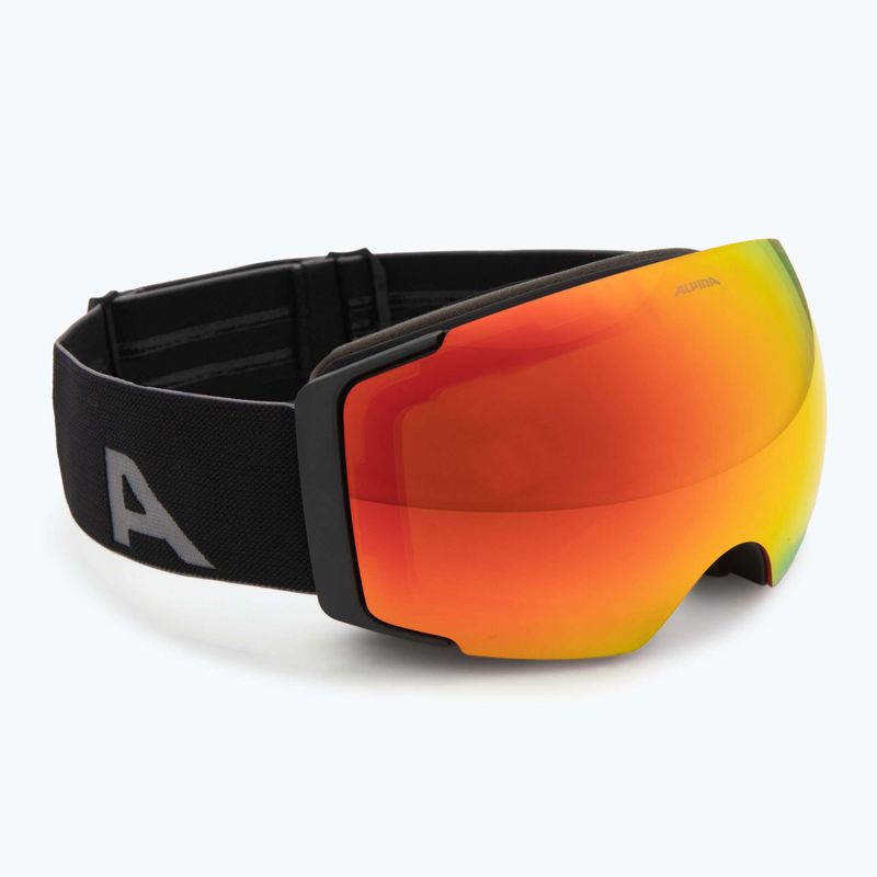 Maschera da sci Alpina Falera Mag Q-Lite matt black/red/pink 2