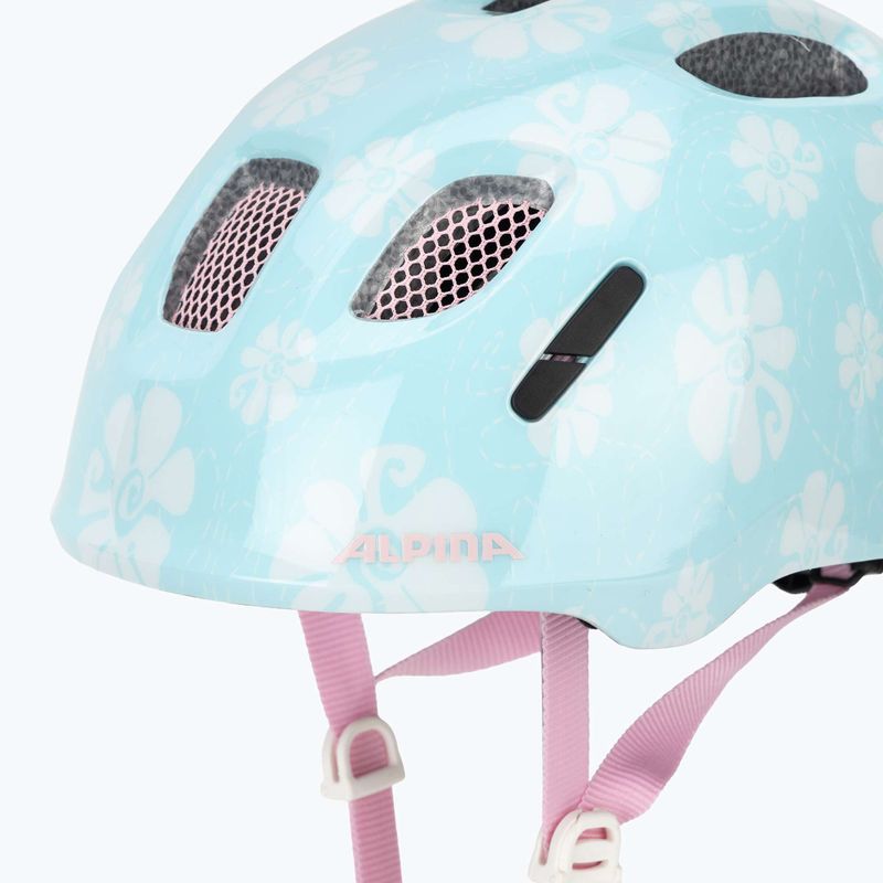 Casco da bici per bambini Alpina Ximo 2 Jr aqua rose flower gloss 8