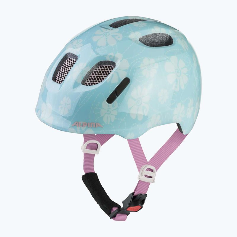 Casco da bici per bambini Alpina Ximo 2 Jr aqua rose flower gloss 9
