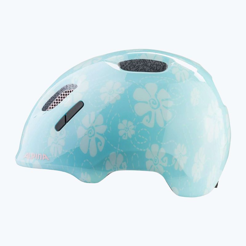Casco da bici per bambini Alpina Ximo 2 Jr aqua rose flower gloss 10