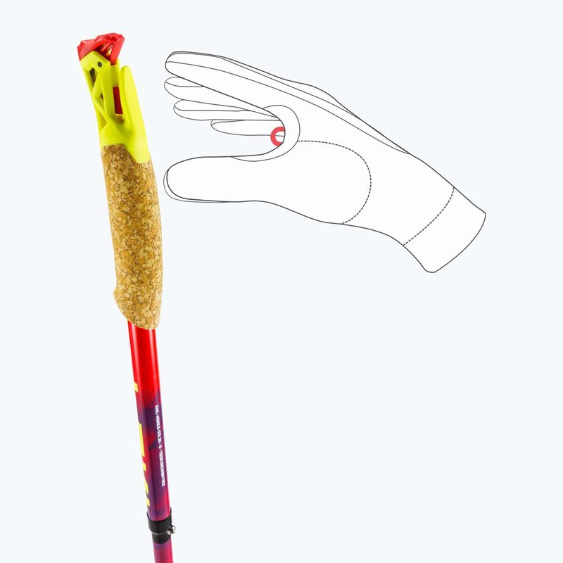 Bastoncini da trekking LEKI Ultatrail FX.One red/purple 13
