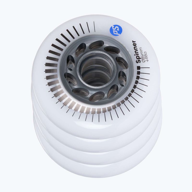 Ruote per pattini in linea Powerslide Spinner 84 mm/88A 4 pcs. white 3