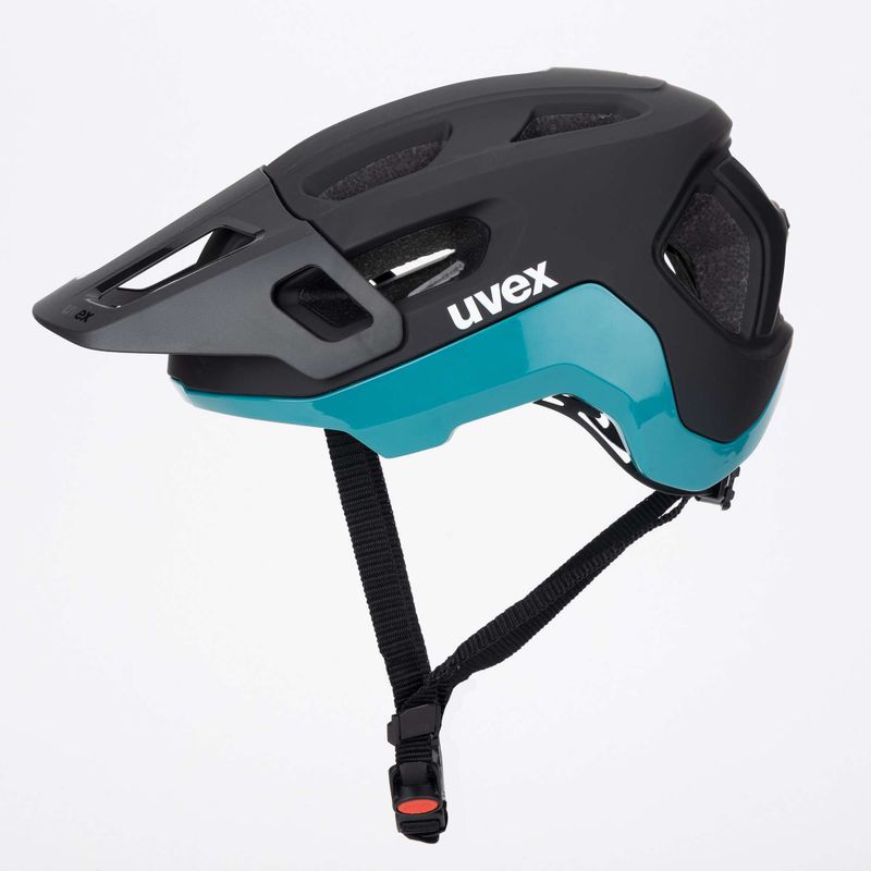 Casco da bici UVEX React nero/teal opaco 3