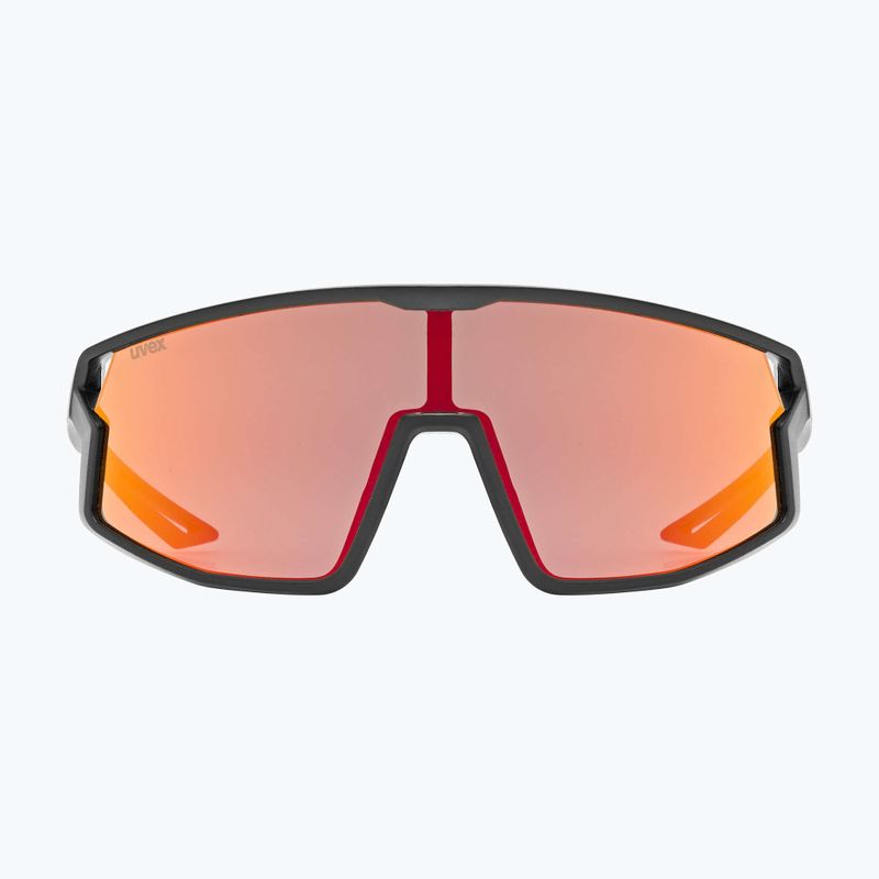 Occhiali da sole per bambini UVEX Skyryse Jr nero opaco/rosso specchiato 2
