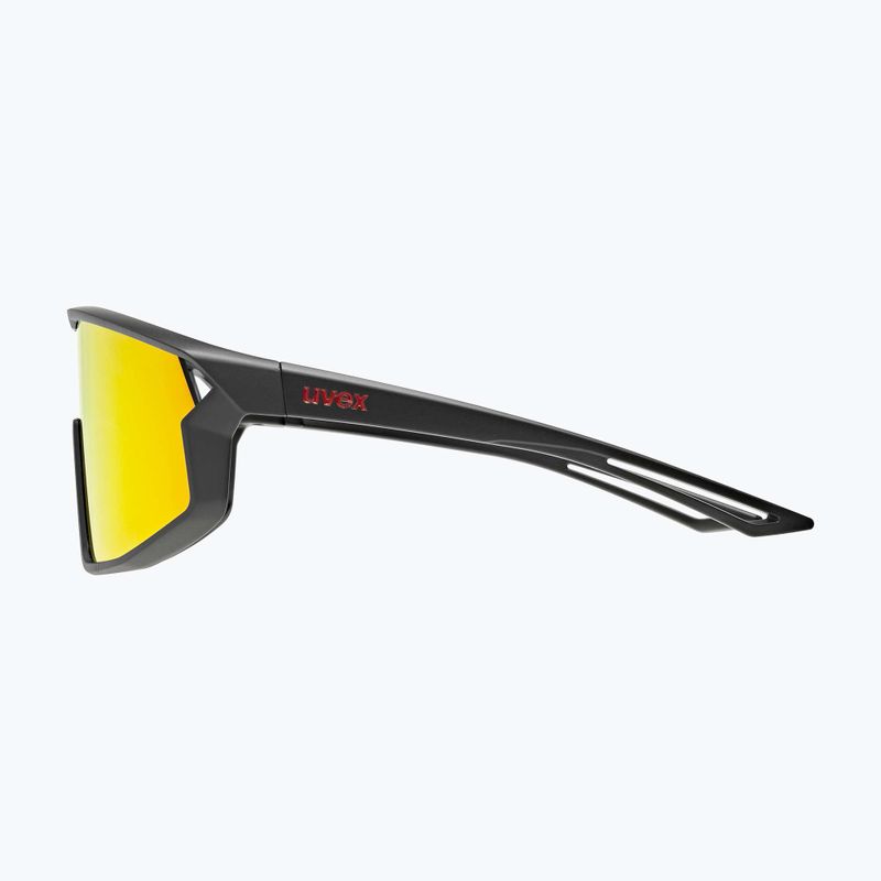 Occhiali da sole per bambini UVEX Skyryse Jr nero opaco/rosso specchiato 5