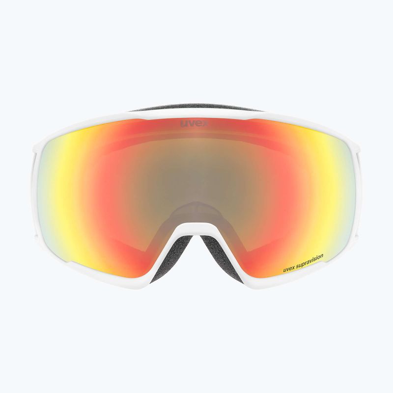 Maschera da sci UVEX Victorious S FM white matt/mirror orange 6